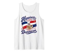 Felicidad Estar Casado con un Orgulloso cónyuge Feliz dominicano Camiseta sin Mangas