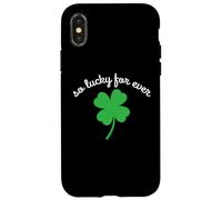 Felicidad Trébol Trébol De La Suerte Solo Estoy Feliz Carcasa para iPhone X/XS