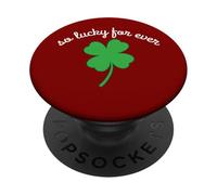 Felicidad Trébol Trébol De La Suerte Solo Estoy Feliz PopSockets PopGrip Adhesivo