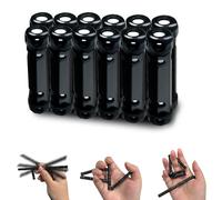 Felicify Fidget Varita, 12 Piezas Juguete de Varita Magnética Fidget, Juguete de Descompresión de Palma, Deformable Fidget Toys, Juguetes Sensoriales para Niños y Adultos con TDAH ADHD Autismo (Negro)