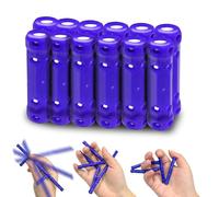 Felicify Fidget Varita, 12 Piezas Juguete de Varita Magnética Fidget, Juguete de Descompresión de Palma, Deformable Fidget Toys, Juguetes Sensoriales para Niños y Adultos con TDAH ADHD Autismo (Azul)