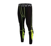 FELiCON Hombres Corriendo Deportes Pantalones de Ciclismo Hombres Medias de compresión Usar Ropa de Entrenamiento Secado rápido Transpirable Leggings cómodos Base Elite Fitness Pantalones térmica