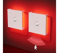 Feliigo Luz Nocturna con Sensor de Movimiento, 2 Piezas Luz Nocturna Infantil Enchufe Regulable con 3 Modos, Brillo Ajustables para Habitación de Niños, Baño, Pasillo, Cocina, Escaleras