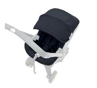 Feliliber Kit de lavado de accesorios para cochecito, juego de tela, toldo colorido y cojín suave resistente al agua, compatible con cochecitos DOONA para asiento de coche (negro a la moda)