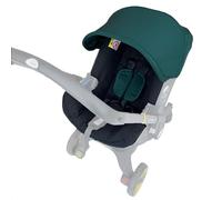 Feliliber Kit de lavado de accesorios para cochecito, juego de tela, toldo colorido y cojín suave resistente al agua, compatible con cochecitos DOONA para asiento de coche (verde oliva)