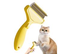 Feline Care Brush - Massage Styling Curved Accessory, 17x8.8x4.7cm Canine Coat Comb for Knot Clearing, Pet Tool with Smooth Comfort, Styling Kit, Hair Smoother for Kitten Bathroom and Shelter