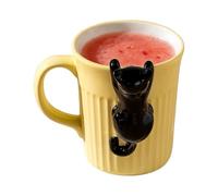 Feline Coffee Mug - Novelty Hot Cup | Tea Cups with Effortless Grip, Stylish Mug for Cocoa Sipping, Home Mugs, Drink Cup for Hot or Cold Drinks, Office, Kitchen Party and School
