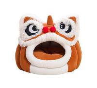 Feline Den - Safari Creature Shelter Channel, Plush Pet Sleeping Pod, Seasonal Warming Hiding Spot, Interior Bedroom Patio Accessory, Perfect For Outside Home Gear Use