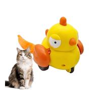 Feline Enrichment Device - 7.5x10.5x6cm Spring Avian Lure Motion Game Tail Interactive Exercise Indoor Apartment Kitchen Living Lounge Boredom Prevention Cognitive Stimulation | Whisker Agility