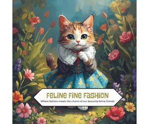 Feline Fine Fashion: where colouring meets the charm of our favourite feline friends wearing clothes (Colouring Books)