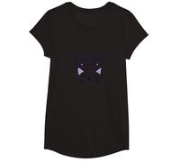 Feline Fine: Lindo Juego de Palabras para Amantes de los Gatos para entusiastas de Las Mascotas Camiseta, Niñas, Negro, Pequeña