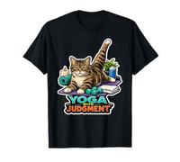 Feline Fitness Filósofo Yoga con Juicio Camiseta