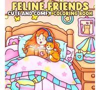 Feline Friends Coloring Book: A Cozy Coloring Pages for Cat Bestie Featuring Adorable Feline Friends, Relaxing Scenes, and Wholesome Fun