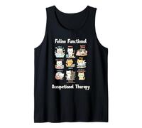 Feline Functional Occupational Therapy Funny Cat Lovers Camiseta sin Mangas