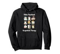 Feline Functional Occupational Therapy Funny Cat Lovers Sudadera con Capucha