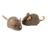 Feline Play Mouse Toy Pack - Sound Squeak Kit, Kitten Bite Training Device, Interactive Exercise Game Set, Pet Enrichment Activity Tool | Indoor Outdoor Recreation Zone, Garden Floor Play Area, Travel