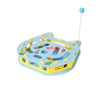 Feline Stimulation Game, Rolling Ball Challenge Unit, Smart Cat Engagement Device with Sound Feature, Mental Exercise Toy for Home Environment, Stress Relief Play Item, Pet Activity Corner Setup