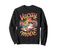 Feline Vacay Modo Cat Selfie Trip Vacation Cruise Vacay Sudadera