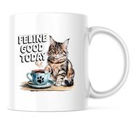 Felino Bueno Hoy Tazas De Cerámica Único Tazas De Desayuno Elegante Taza De Café Para Espresso Leche Hogar 330Ml