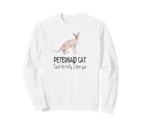 Felino Divertido de Peterbald Cat Touch The Belly I Dare You Sudadera