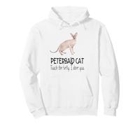 Felino Divertido de Peterbald Cat Touch The Belly I Dare You Sudadera con Capucha
