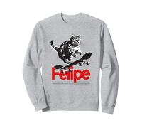 FELIPE - hermoso nombre de niño con gato y monopatín Sudadera