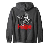 FELIPE - hermoso nombre de niño con gato y monopatín Sudadera con Capucha