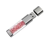 FeliSun Cristal Memoria Flash USB 3.0 Flash Drive Pendrive Impermeable-Velocità di lettura Fino a 80M / s (16GB, Rosado)