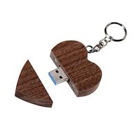 FeliSun Personnalisé en Bois Coeur USB3.0 Unidad de Memoria Flash Pendrive 128GB 64 GB 32 GB 16 GB Haute Vitesse U disque Mémoire Stick Stockage Externe Photographie De Mariage Cadeaux
