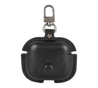 Felite Fnn Funda protectora de piel sintética compatible con Apple AirPods Pro y 3ª generación, LED frontal visible