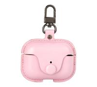 Felite Fnn Funda protectora de piel sintética compatible con Apple AirPods Pro y 3ª generación, LED frontal visible