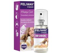 FELIWAY Classic Spray - Feromonas calmantes para gatos (60ml). Reduce los marcajes con orina y el estrés durante los viajes en transportín. Recomendado por veterinarios.