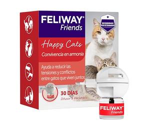 FELIWAY Friends - Difusor + Recambio de feromonas calmantes para Gatos (30 días, 48 ml) - Ayuda a Crear armonía y a Reducir conflictos Entre Gatos Que Viven Juntos. Recomendado por Veterinarios