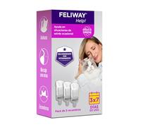 FELIWAY Help! Pack Ahorro 3 Recambios de Feromonas Calmantes para Gatos | Ayuda en Situaciones de Estrés Ocasional, Eficacia Demostrada, Sin Olores, Recomendado por Veterinarios, 3x7 días