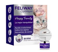 FELIWAY Optimum - Difusor + Recambio de feromonas calmantes para gatos (30 días, 48 mililitro) - Ayuda a reducir los signos más comunes de estrés. Recomendado por veterinarios. La mejor tranquilidad