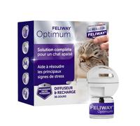 FELIWAY Optimum - Kit completo de 30 días difusor + recarga - Complejo de feromonas calmantes - Ayuda a reducir los signos de estrés en los gatos - Recomendado por veterinarios
