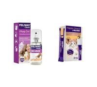 FELIWAY Pack Bienestar Felino - Classic Spray 60ml + Happy Snack 24 Sobres Sabor Pollo