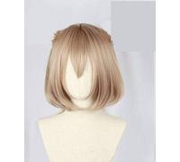 Felix Argyle Cosplay Peluca Re: Zero Kara Hajimeru Isekai Seikatsu Felix Argyle Anime Pelucas de Cosplay de Pelo Sintético + Orejas + Gorra + Pista solo peluca corta