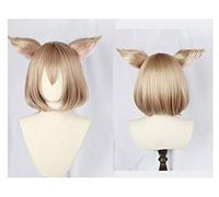 Felix Argyle Peluca de Cosplay Re: Zero Kara Hajimeru Isekai Seikatsu Felix Argyle Anime Pelucas de Cosplay de Pelo Sintético + Orejas + Gorra + Peluca de pista con orejas