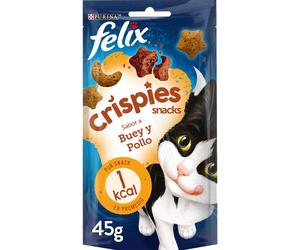 Felix Crispies Buey y Pollo Snack para Gatos 45 gr
