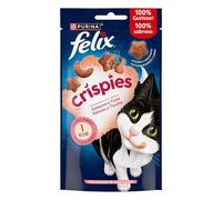 Felix Crispies Snack para Gatos Salmón y Trucha 8 x 45 gr