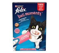 Felix Deli Moments - Golosinas líquidas Gato con salmón - 4 Bolsas de 10 g