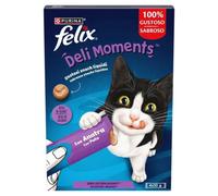 Felix Deli Moments - Snack líquido de pato para gatos - Cantidad: 4 x 10 g