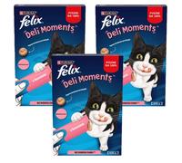 Felix Deli Moments Snacks cremosos para gatos con salmón 12x10g