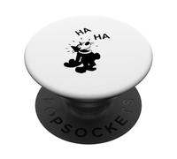 Felix el Gato Haha Riendo - Vintage 1920s Retro Cartoon PopSockets PopGrip Adhesivo