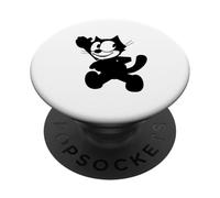 Félix el Gato Saludando a Judy - Arte de Dibujos Animados Vintage PopSockets PopGrip Adhesivo