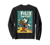 Félix el Gato soñador de Luna - Animación Celestial Retro de los años 20 Sudadera