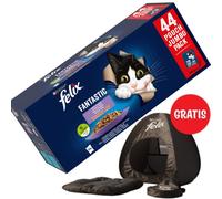 Felix en gelatina MEAT MIX sobre 44x85g + PURINA Tienda de campaña para gatos