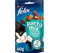FELIX Fantastic, Comida Húmeda para Gato Adulto, Gelatina, Surtido de Buey, Pollo, Salmón y Atún, Pack de 44 Sobres de 85 g