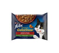 FELIX Gelatina (4x85 gr) - Comida Húmeda Festín de ( y Pollo)